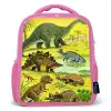 Dino's bij het water Kinderrugzak - Roze middel -3d