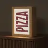 Pizza - Vintage - Decoratie - Japandi Light Box met kabel (Tafellamp) klein -z3d_website