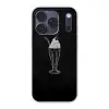 Ijscoupe - Kers - Krijtstijl - Slagroom Telefoonhoesje iPhone 17 Pro klein -3d