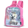 Ijsbeer - Kroon - Winter Kinderrugzak - Roze middel -schuin