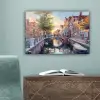 Brug - Stad - Huizen - Boot canvas 2cm klein -sfeer4