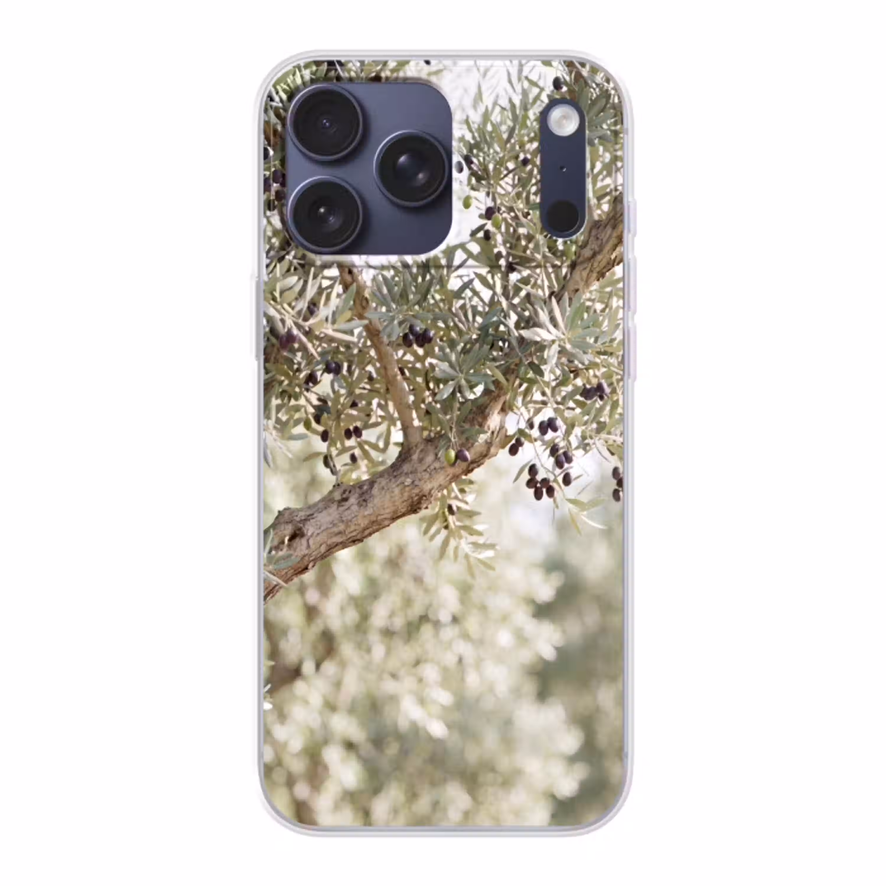 Olijfboom - tak - groen Telefoonhoesje iPhone 17 Pro Max klein -3d