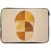 Cirkels - Geel - Minimalistisch laptophoes neopreen klein -zkaufland3dotto