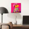 Hagedis - Bloemen - Roze - Kimono aluminium wit klein -sfeer5