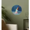Ijshoorn - Bolletjes - Smelt - Roze Wandcirkel behangsticker klein -sfeer2