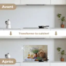 Lavendel - Brood - Stilleven keuken achterwand spatscherm klein -voor_na_FR