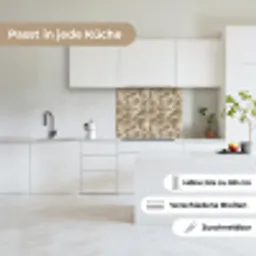 Waaierstructuren - Beige - Vezeltextuur keuken achterwand 2 middel 865 -sfeer4_DE