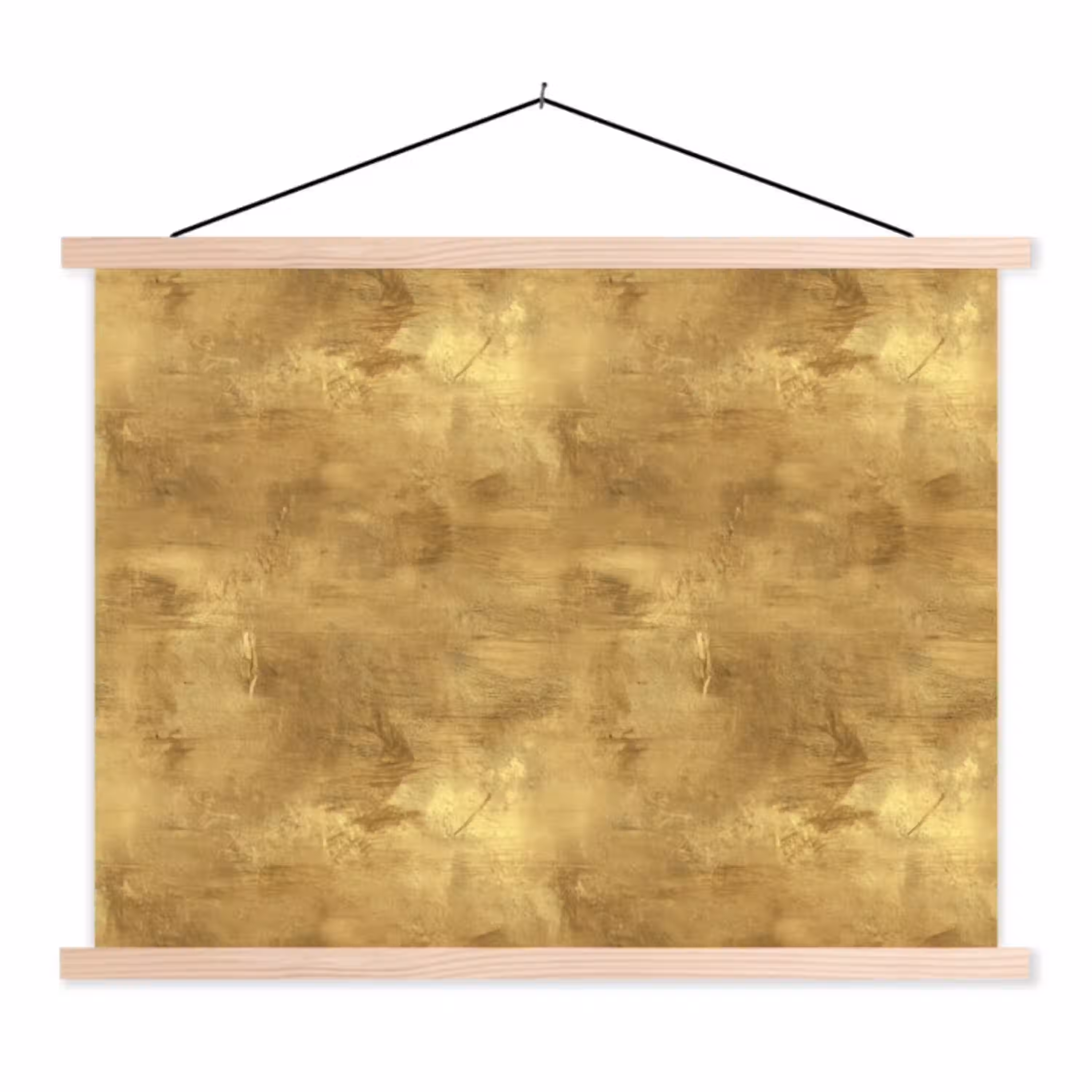 Industrieel - Textuur - Goud textielposter latten blank klein 122 -3d
