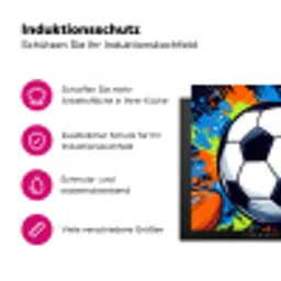 Sport - Ballen - Kleurrijk Inductie beschermer vinyl 3mm klein -zzzzzzz-lf-ups
