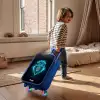 Lichtgevende leeuw Kinderkoffer - Blauw klein -sfeer1