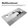 Paarden - Gras - Zwart - Wit Muismat XXL klein -sfeer4