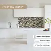 Zebra - Print - Klassiek - Zwart keuken achterwand 2 middel 871 -sfeer4_UK