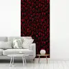 Zwart - Harten - Rood fotobehang vinyl groot 64 -woonkamer