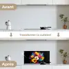 Bloemen - Kleurrijk - Graffiti - Modern - Boeket keuken achterwand spatscherm klein -voor_na_FR