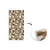 Abstract - Retro - Bruin fotobehang vinyl groot 64 -3d