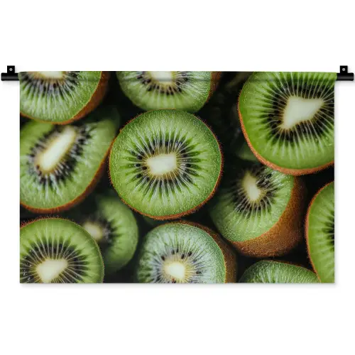 Kiwi - Fruit - Groen Wandkleed katoen klein -zz3d