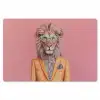 Leeuw - Pak - Geruit - Bril Placemat vinyl groot -zzsfeer1_Kitchenyeah-website