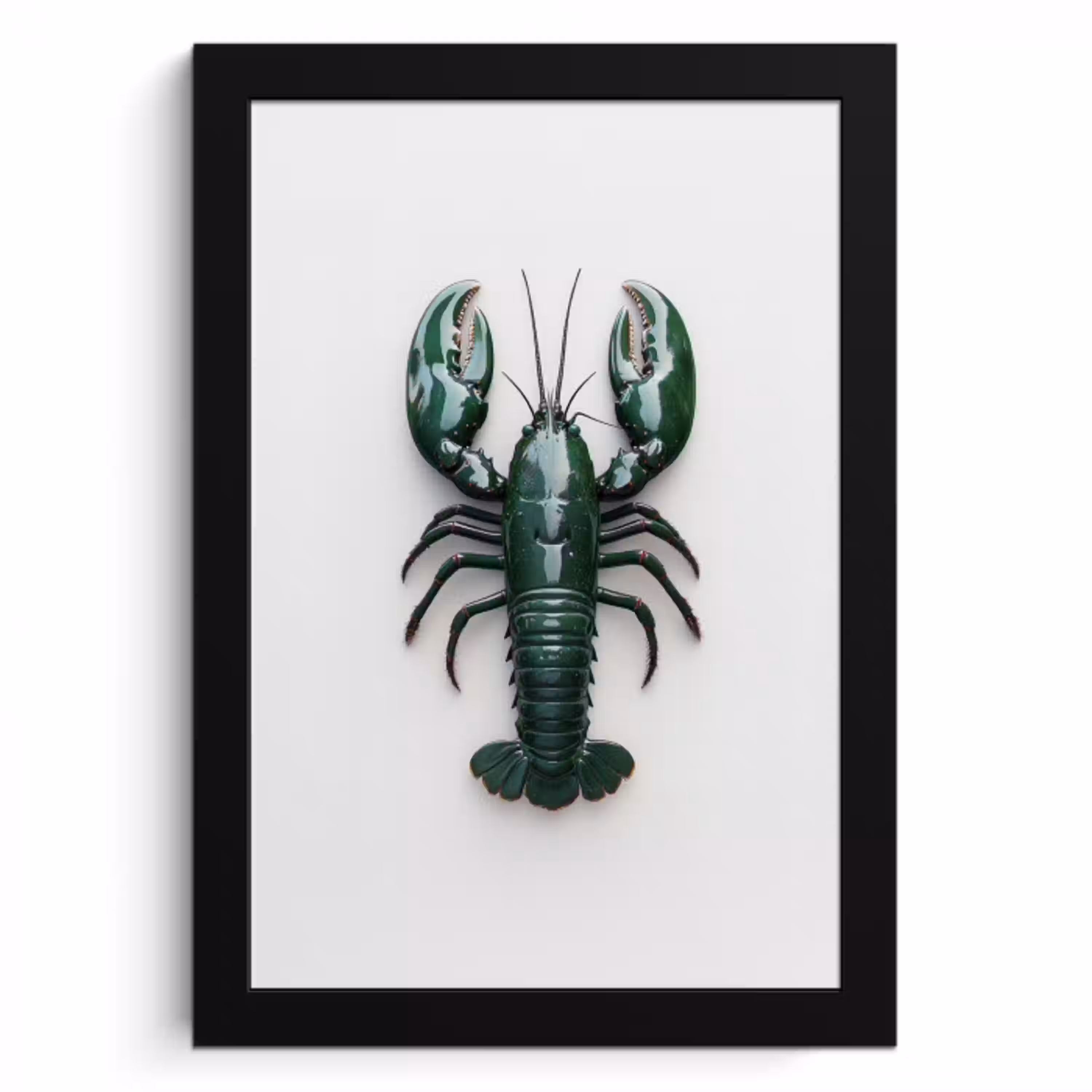 Kreeft - Glossier - Groen - Wit KitchenYeah - Keuken - Fotolijst klein -3d