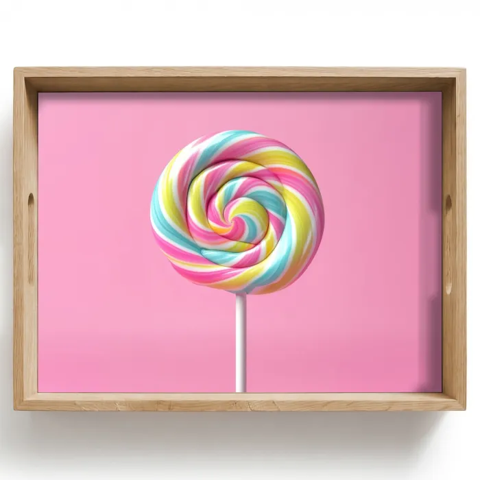 Lolly - Roze - Snoep - Zoet Dienblad Rechthoek middel -z3d_shopping