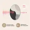 Abstract - Japandi - Beige - Modern Akoestische PET Vilt - Rond klein -USP_NL