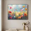 Bloemen - Natuur - Botanisch - Kunst Textielframe zwart klein -sfeer2