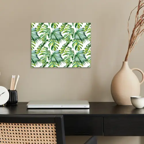 Bladeren - Monstera - Tropical - Jungle poster papier klein -sfeer1