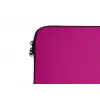 Focus on the good - Roze - wit laptophoes neopreen klein -detail