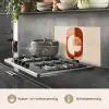 Illustratie - Abstract - Vormen - Rood keuken achterwand spatscherm klein -usp_NL