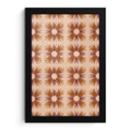 Ornament - Patroon - Oker fotolijst zwart zonder passe partout klein 224 -3d