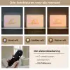 Croissant - Strik - Roze Light Box met batterij (Wandlamp) middel -USP_lichtkleurNL