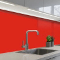 Rood - Kleur - Effen keuken achterwand 2 middel 871 -3d_schuin