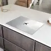 Minimalistisch - Silhouet - Zwart - Vliegtuig Inductie beschermer vinyl 3mm klein -sfeer8