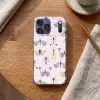 Insecten - Vlinders - Patroon - Roze - Kleurrijk Telefoonhoesje iPhone 17 Pro Max klein -sfeer1