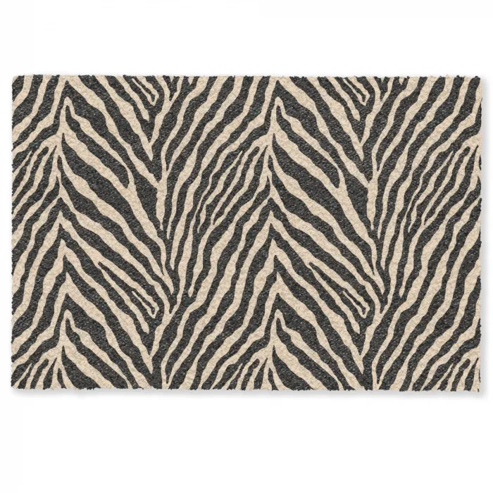 Zebra - Klassiek - Zwart Deurmat klein 898 -zkaufland3d