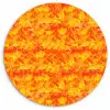 Verf - Oranje - Geel Wandcirkel plexiglas klein 852 -3d