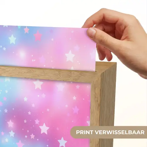 Sterren - Roze - Blauw Light Box met kabel (Kinderlampje) klein -USP_websiteprintNL