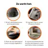 Compositie van bladeren - Groen - Roze Inductie beschermer vinyl 3mm klein -zzzzzzz-td-werking