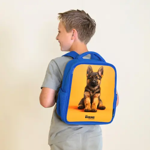 Hein herder Kinderrugzak - Blauw middel -sfeer2