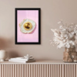 Ei - Disco - Ontbijt - Glitter fotolijst zwart zonder passe partout klein -sfeer5