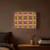 Abstract - Bloemen - Roze Light Box met batterij (Wandlamp) middel 907 -sfeer4