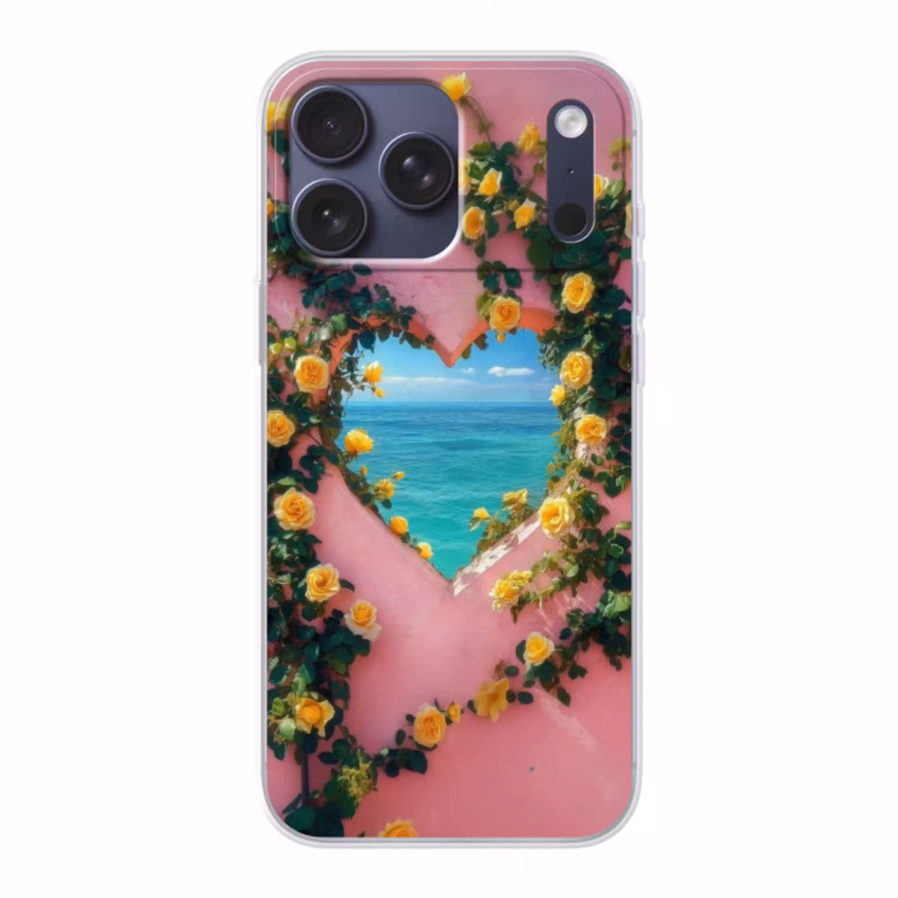 Hart - Zee - Muur Telefoonhoesje iPhone 17 Pro Max klein -3d