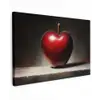 Apple - Hart - Rood Tuinposter op houten frame 2 cm dik klein -3d
