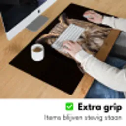 Oehoe - Uil - Portret - Bruin Muismat XXL klein -sfeer3