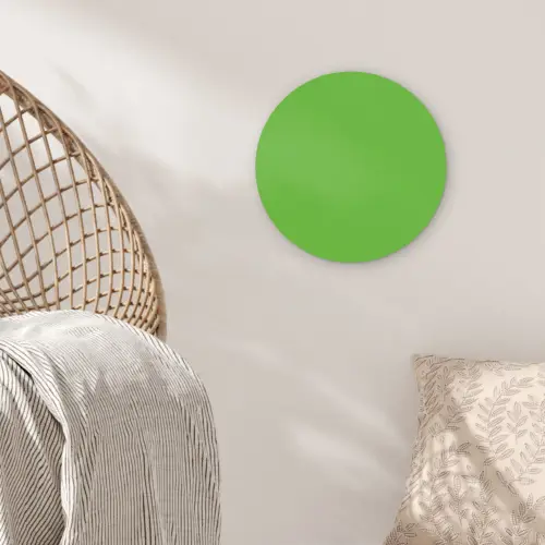 Groen - Kleuren - Natuur Wandcirkel kunststof plaat 5mm dik klein 188 -sfeer5