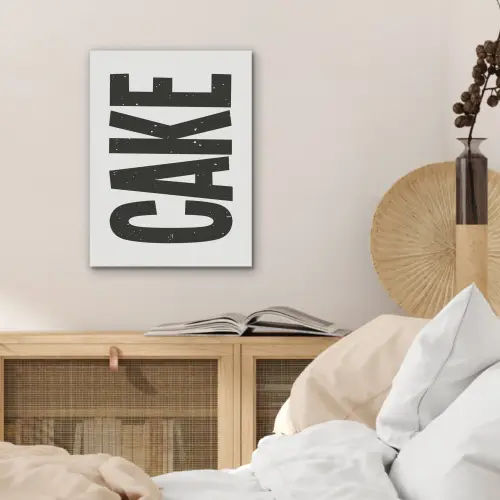 Zwart - Cake - Eten - Decoratie PET vilt klein -sfeer3