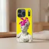 Buste - Slangen - Geel Telefoonhoesje iPhone 17 Pro klein -sfeer2