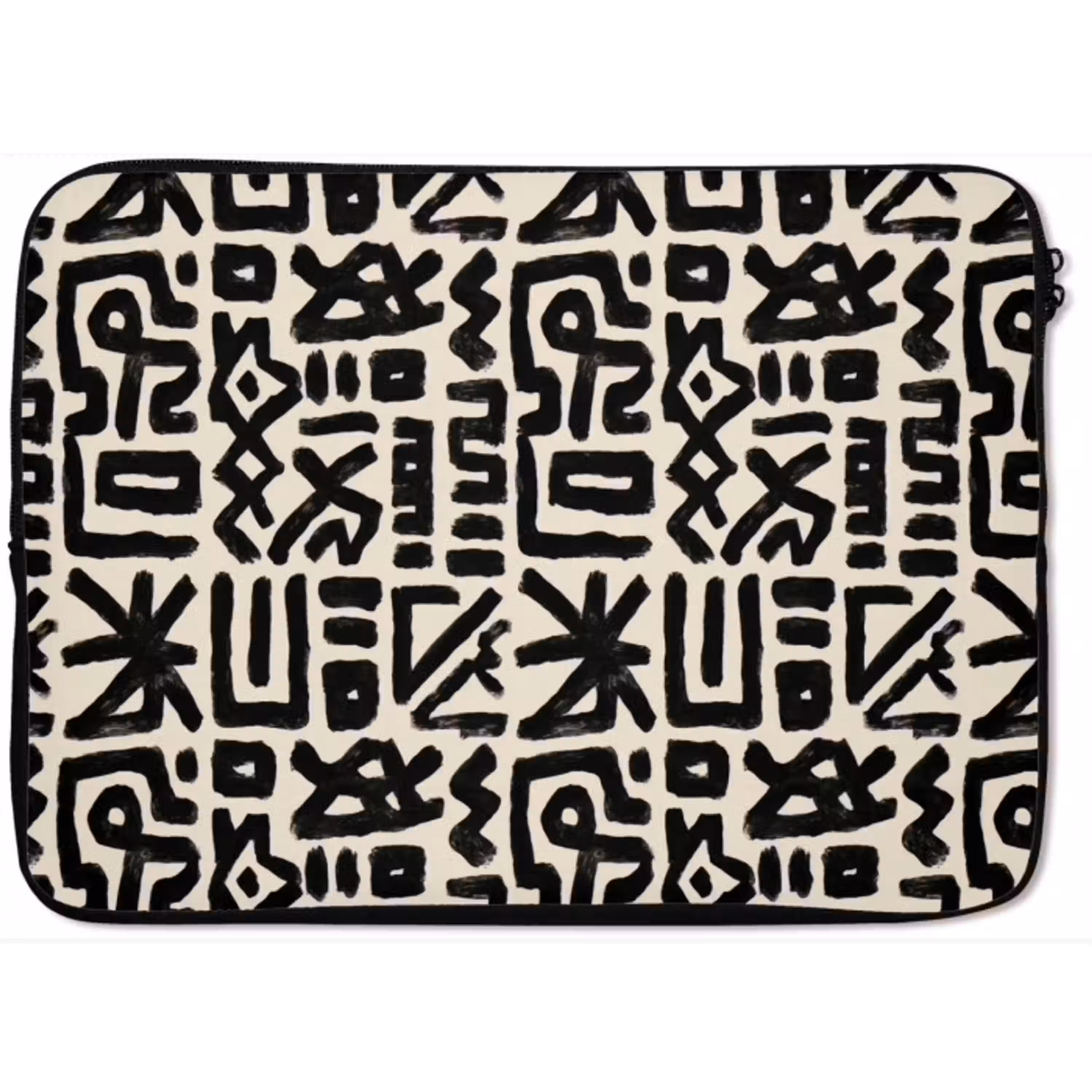 Geometrisch - Figuren - Zwart laptophoes neopreen klein 279 -zkaufland3dotto