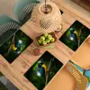 Vogel - Tak - Geel - Bladeren Placemat vinyl groot -zzsfeer5_Kitchenyeah-website