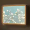Stengels - Bloemen - Lucht - Wit Light Box met batterij (Wandlamp) middel -z3d_website