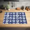 Borden - Floraal - Blauw Inductie beschermer vinyl 3mm klein 276 -sfeer5